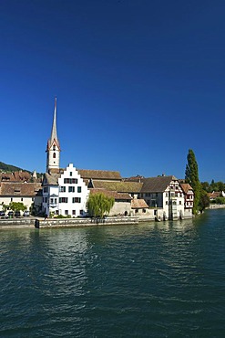 View of Stein am Rhein, Lake Constance, Switzerland and Europe