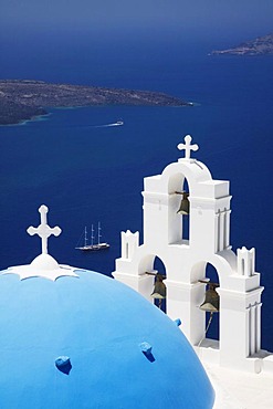 Church of Imerovigli, Santorini, Cyclades, Greece, Europe