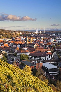 View of Esslingen am Neckar, Baden-Wuerttemberg, Germany, Europe