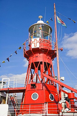 Goleulong 200 The Lightship, floating Christian Centre, Roath Basin, Cardiff Bay, Cardiff, South Glamorgan, Wales, United Kingdom, Europe