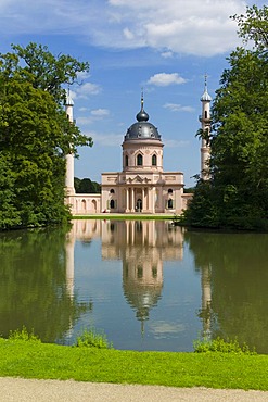 Mosque, Schloss Schwetzingen or Schwetzingen Castle palace gardens, Schwetzingen, Baden-Wuerttemberg, Germany, Europe