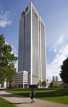 OpernTurm tower, developed by Tishman Speyer Property, Westend, Frankfurt am Main, Hesse, Germany, Europe