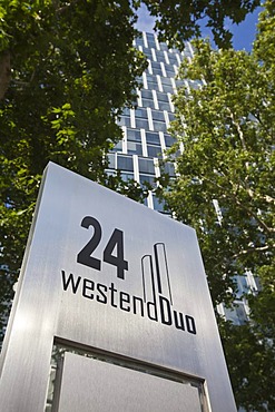 The Westend Duo, designed by KSP Engel and Zimmermann, Westend, Frankfurt am Main, Hesse, Germany, Europe