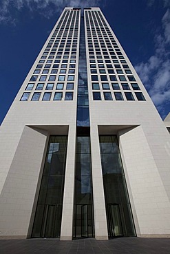 OpernTurm tower, developed by Tishman Speyer Property, Westend, Frankfurt am Main, Hesse, Germany, Europe