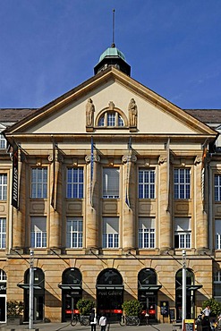 Facade of the former main post office, built in 1920, today Post Galerie Shopping Mall, Kaiserstrasse 217, Karlsruhe, Baden-Wuerttemberg, Germany, Europe