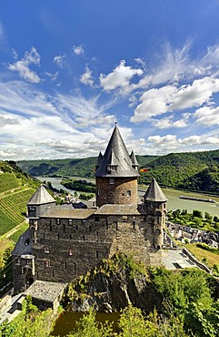 Youth hostel, Burg Stahleck Castle, Bacharach am Rhein, Rhineland-Palatinate, Germany, Europe