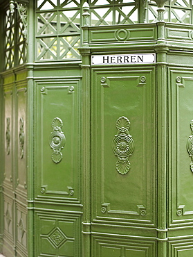 Stylish, antiquated Berlin toilet hut, Berlin, Germany, Europe