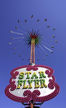 Star Flyer fun ride, Oktoberfest, Munich, Upper Bavaria, Bavaria, Germany, Europe