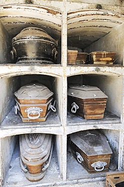 Coffins, La Recoleta Cemetery in Buenos Aires, Argentina, South America