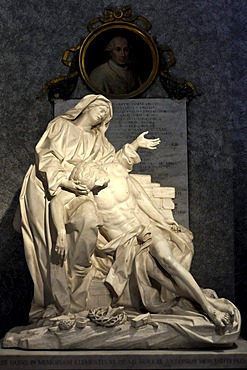 Marble statue of the Pieta, Capella Corsini, Basilica San Giovanni in Laterano, Basilica of St. John Lateran, Rome, Lazio, Italy, Europe