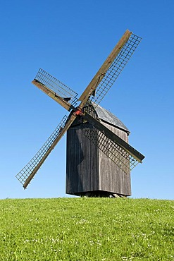 The old windmill of Pudagla on Usedom island, Mecklenburg-Western Pomerania, Germany, Europe