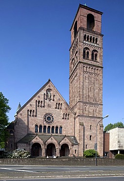 Erloeserkirche church of the Redeemer, Essen, Ruhrgebiet region, North Rhine-Westphalia, Germany, Europe