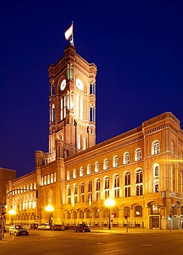 Rotes Rathaus, red town hall, Berlin-Mitte, Berlin, Germany, Europe