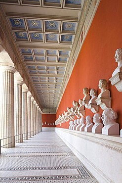 Ruhmeshalle Hall of Fame, Leo von Klenze, 1853, at the Theresienwiese, Schwanthalerhoehe district, Munich, Bavaria, Germany, Europe