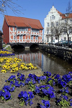 Old buildings, Wismar, Mecklenburg-Western Pomerania, Germany, Europe