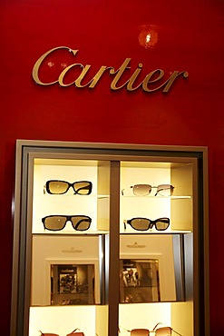 Sunglasses, Cartier shop, Munich, Bavaria, Germany, Europe