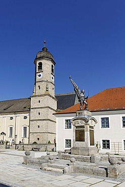 Church of the Kloser Weyarn monastery, Weyarn, Upper Bavaria, Germany, Europe