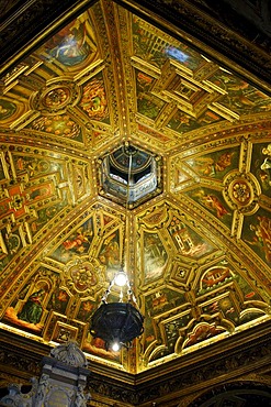 Cupola ceiling, Chapel of Grace, Kevelaer, North Rhine-Westfalia, Germany, Europe