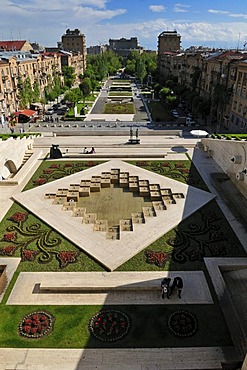 Cascade complex at downtown Yerevan, Jerewan, Armenia, Caucasia, Caucasus, Asia