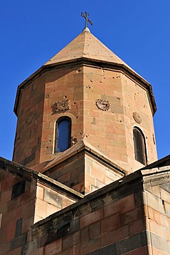 Historic Armenian orthodox church at Khor Virap monastery, Armenia, Asia