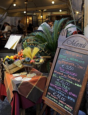 Tourist menu of a restaurant, Rome, Lazio, Italy, Europe