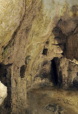 Celtic Hypogeum, also known as Roman jail or Lombard prison, Cividale, Friuli, Italy, Europe