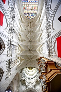 Inner shot of the Notre Dame Cathedral, Onze-Lieve-Vrouwekathedraal, Cathedrale Notre-Dame, Unesco World Heritage, Antwerp, Flanders, Belgium, Europe