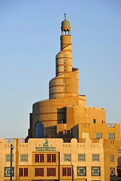 Spiraled tower of the Fanar, Qatar Islamic Cultural Center, Doha, Qatar, Persian Gulf, Middle East, Asia