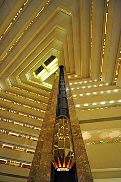 Interior, elevator, Hotel Doha Sheraton, Doha, Qatar, Persian Gulf, Middle East, Asia