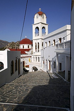 Panagia church of Mesohori, Karpathos island, Aegean Islands, Aegean Sea, Dodecanese, Greece, Europe