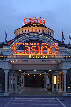 Casino Evian, Evian-les-Bains on Lake Geneva, Haute-Savoie, France, Europe