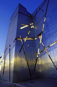 Juedisches Museum, Jewish museum, new building by Daniel Libeskind, detailed view of the exterior, Kreuzberg district, Berlin, Germany, Europe