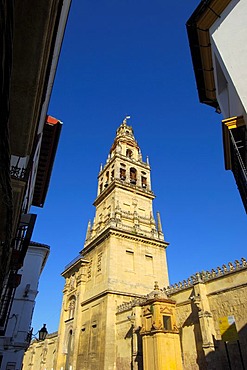 Minaret tower of the Great Mosque, Cordoba, Andalusia, Spain, Europe