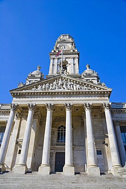 Guildhall, Portsmouth City Council, Guildhall Square, Portsmouth, Hampshire, England, United Kingdom, Europe