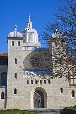 Portsmouth Cathedral, from Oyster Street, Portsmouth, Hampshire, England, United Kingdom, Europe