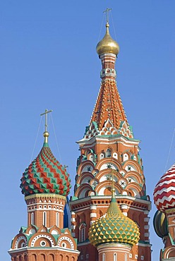 Domes of Saint Basil Cathedral, Moscow, Russia