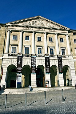 Teatro delle Muse theatre, 1827, neoclassical, architect Pietro Ghinelli, Ancona, Marche, Italy, Europe