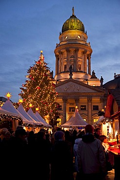 Christmas market on Gendarmenmarkt, Berlin, Germany, Europe