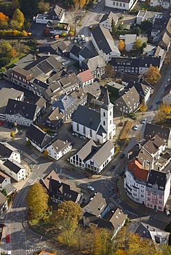 Aerial shot, Voerde, Ennepetal, Bergisches Land, North Rhine-Westphalia, Germany, Europe