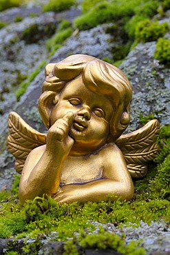 Golden angel figurine