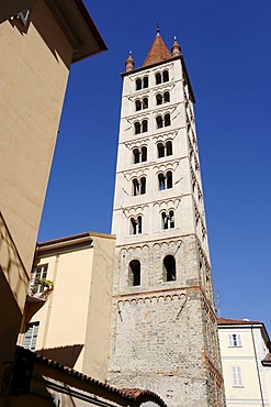 Tower of the demolished church San Stefano, Biella, Piedmont, Italy, Euro