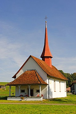 Chapel St. Gallus and St. Einbeth, Adelwil, Sempach, Canton of Lucerne, Switzerland, Europe