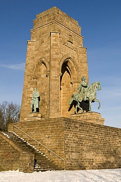 Kaiser-Wilhelm-Denkmal memorial on the Hohensyburg, Dortmund, Ruhrgebiet area, North Rhine-Westphalia, Germany, Europe