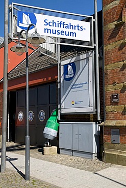 Entrance to the Schifffahrts-Museum, shipping museum, Husum, North Friesland, Schleswig-Holstein, Germany, Europe