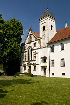 Monastery church and pilgrimage church, Kloster Vinnenberg abbey, Muensterland region, North Rhine-Westphalia, Germany, Europe