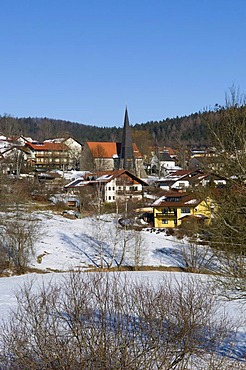 City view of Rabenstein, Zwiesel, Bavarian Forest, Bavaria, Germany, Europe