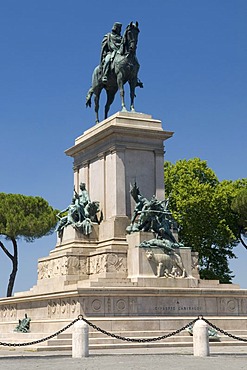 Garibaldi monument at Monte Gianicolo, Rome, Italy, Europe