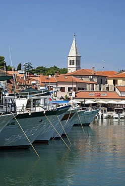 Port and cityscape, Novigrad, Istria, Croatia, Europe