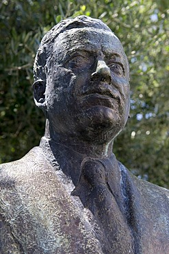 Statue of Louis Aureglia, 1892-1965, President of Monaco, Monte Carlo, Monaco, Europe