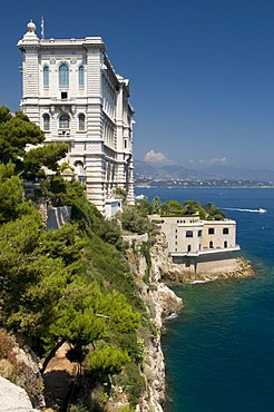 Research institute and Musee Oceanographique Museum, Monte Carlo, Cote d'Azur, Monaco, Europe